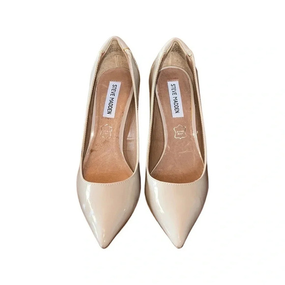 Steve Madden Patent Leather Stiletto Heel Pumps Size 8.5 - Picture 6 of 6